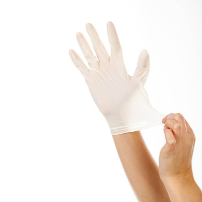 Guantes de látex para examen x100 unidades