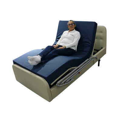 Cama clínica eléctrica Carino Soft, extra ancha, 5 funciones