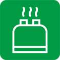 Icono de la alarma de calentamiento en seco