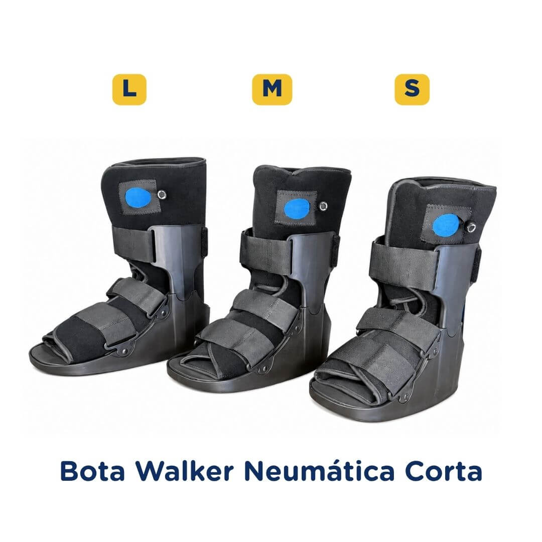 Bota Walker neumática, corta o larga para recuperación de lesiones — vista 2