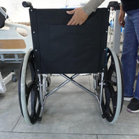 Steel Basic Chair, silla de ruedas de acero cromado — vista 6