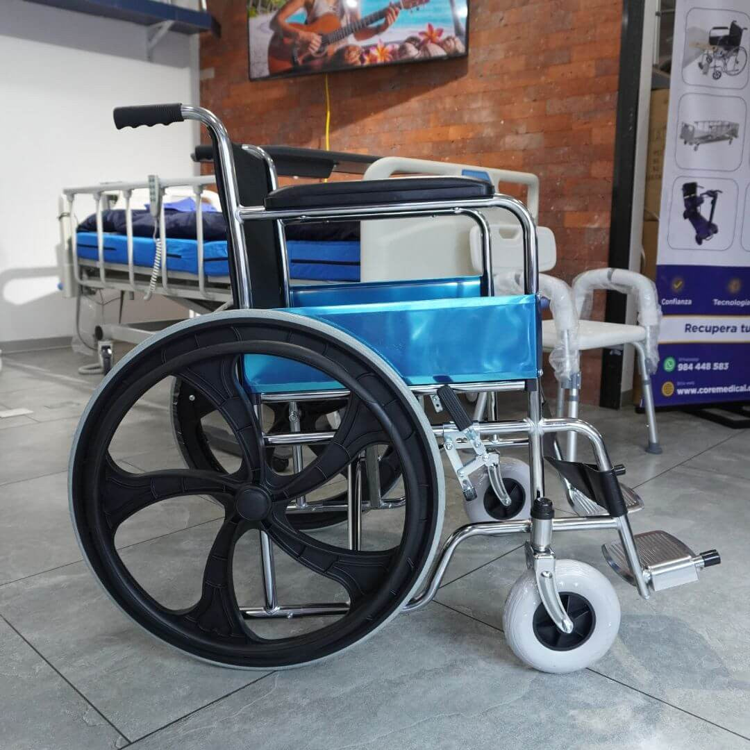 Steel Basic Chair - Silla de Ruedas de Acero Cromado