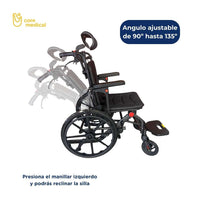 Silla de ruedas Velmed Aluconfort, llanta removible y reclinable, ultraligera — vista 2