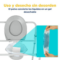 Pads absorbentes para inodoro portátil Vive Health — vista 7