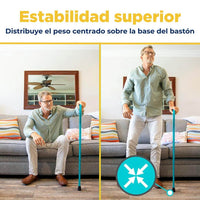 Bastón plegable con mango offset — vista 3