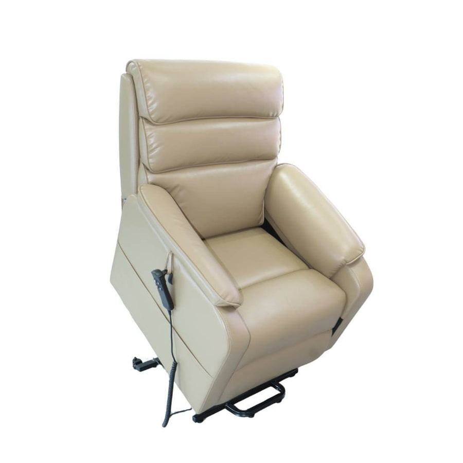 Sillón reclinable eléctrico con asistencia para incorporarse y masajes