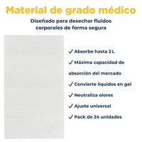Pads absorbentes para inodoro portátil Vive Health — vista 2