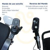 Silla eléctrica DuoCare, desmontable, plegable y doble batería — vista 6