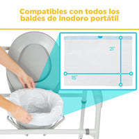 Bolsas desechables para silla sanitaria Vive Health — vista 2