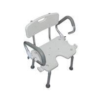 Silla de ducha brazos abatibles — vista 3