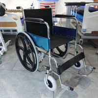 Steel Basic Chair, silla de ruedas de acero cromado — vista 2