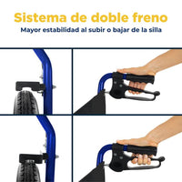 Silla de ruedas de transporte plegable Vive Health — vista 7