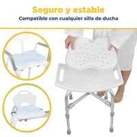 Cojín antideslizante para silla de ducha Vive Health — vista 5