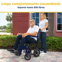 Silla de ruedas de transporte plegable Vive Health — vista 4