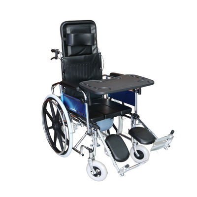 Silla de ruedas Multifunctional Chair 5 en 1 de acero cromado