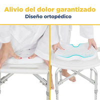 Cojín antideslizante para silla de ducha Vive Health — vista 7