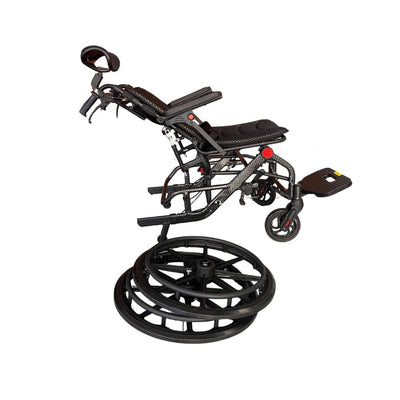 Silla de ruedas Velmed Aluconfort, llanta removible y reclinable, ultraligera
